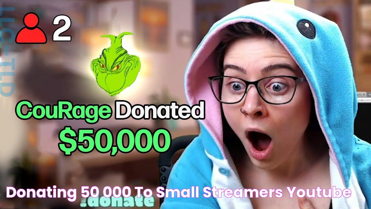 Donating 50,000 to small streamers! YouTube