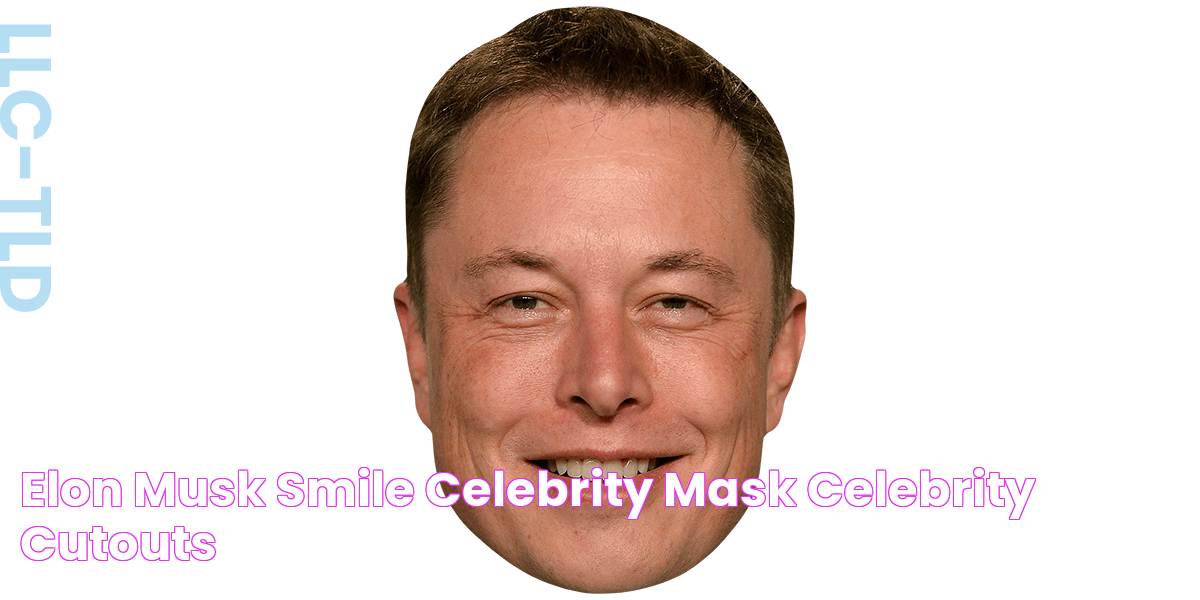 Elon Musk (Smile) Celebrity Mask Celebrity Cutouts