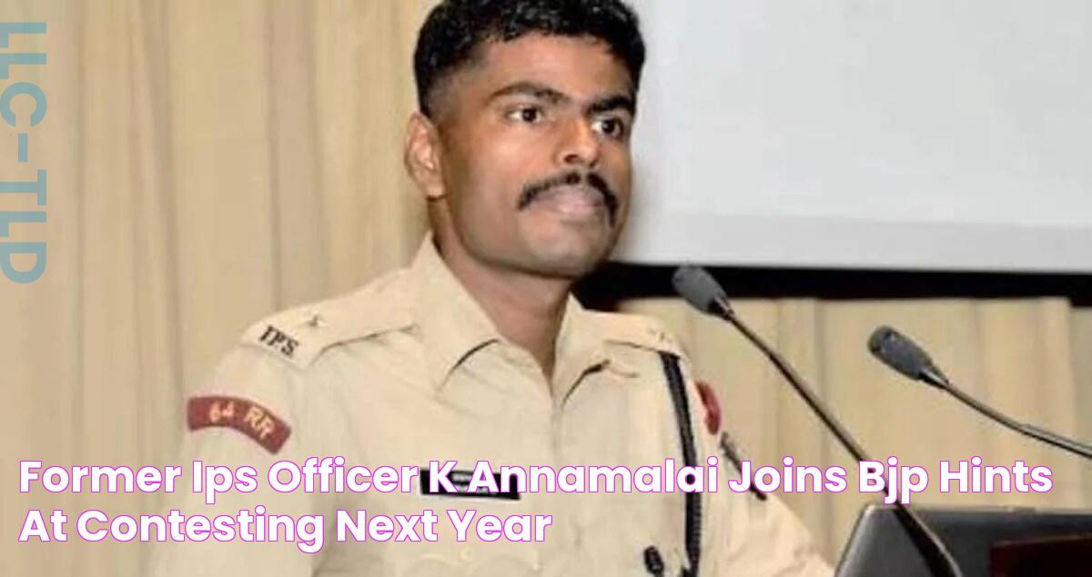 Former IPS officer K Annamalai joins BJP, hints at contesting next year