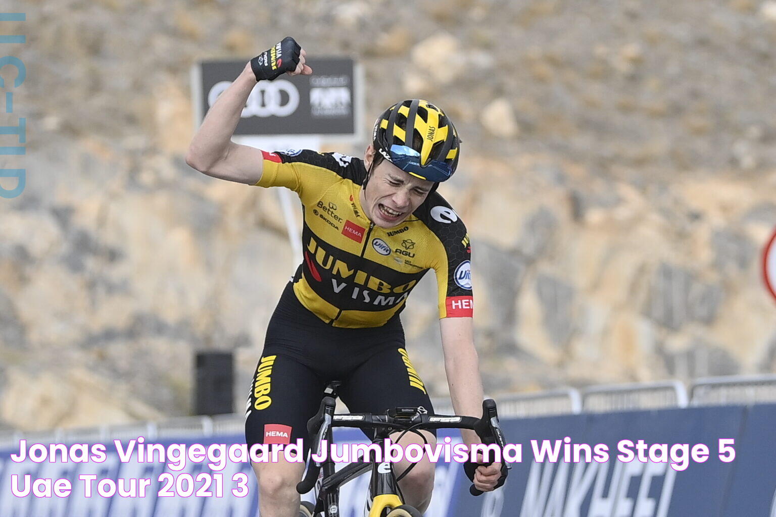 Jonas Vingegaard (JumboVisma) wins Stage 5 UAE Tour 2021