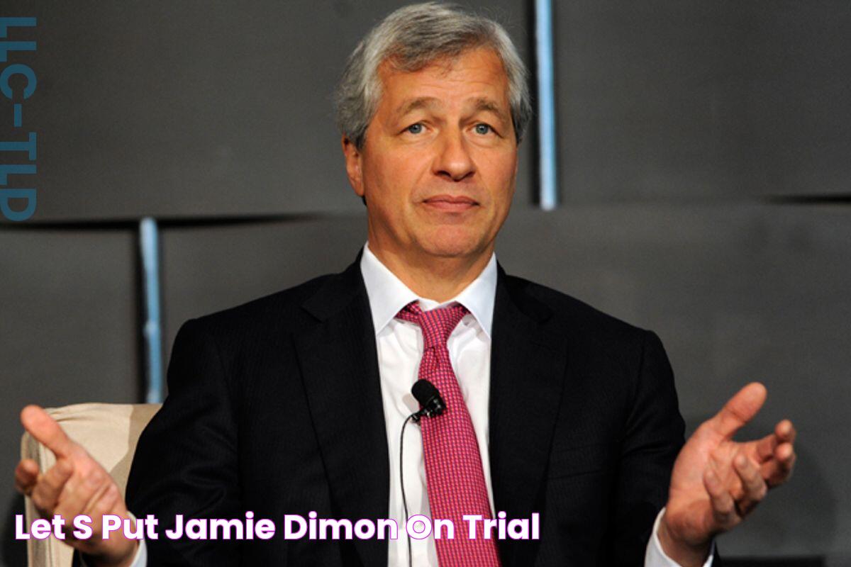 Let's put Jamie Dimon on trial