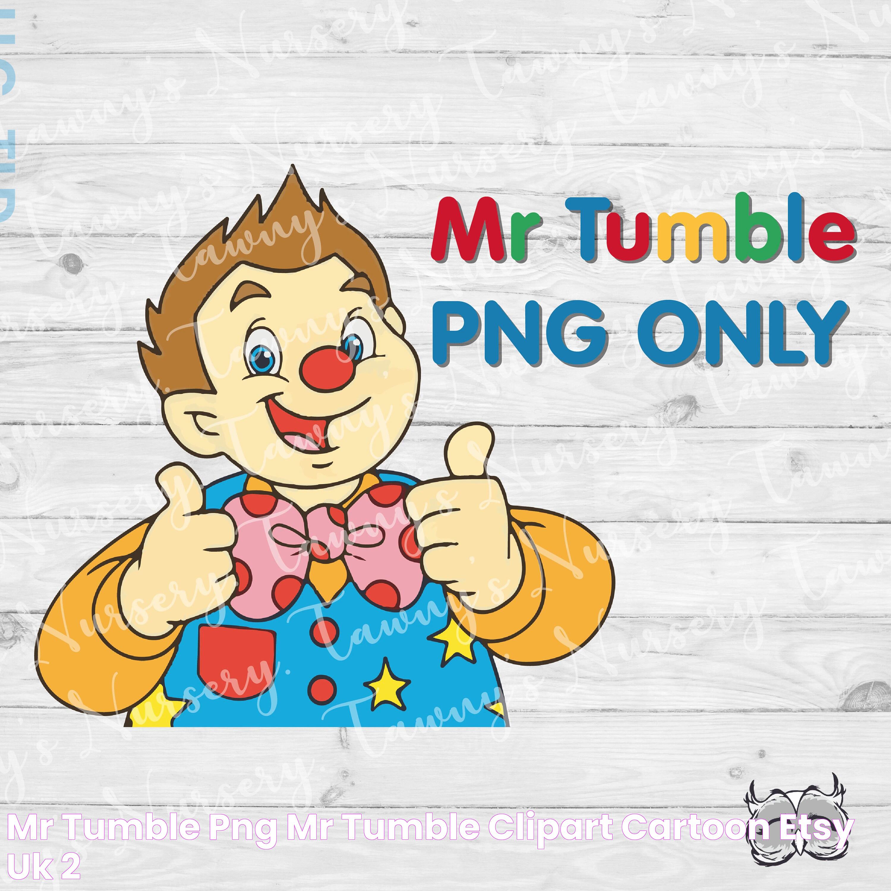 Mr Tumble PNG Mr Tumble Clipart Cartoon Etsy UK