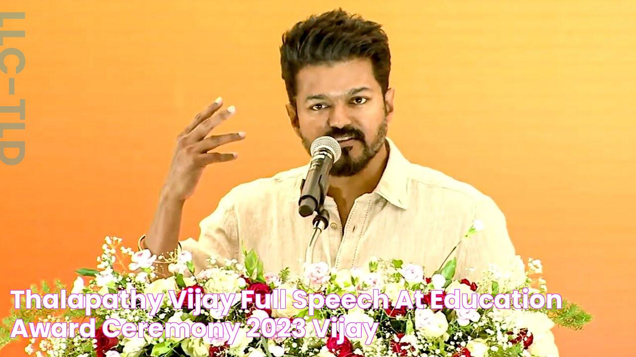 Thalapathy Vijay Full Speech At Education Award Ceremony 2023 Vijay