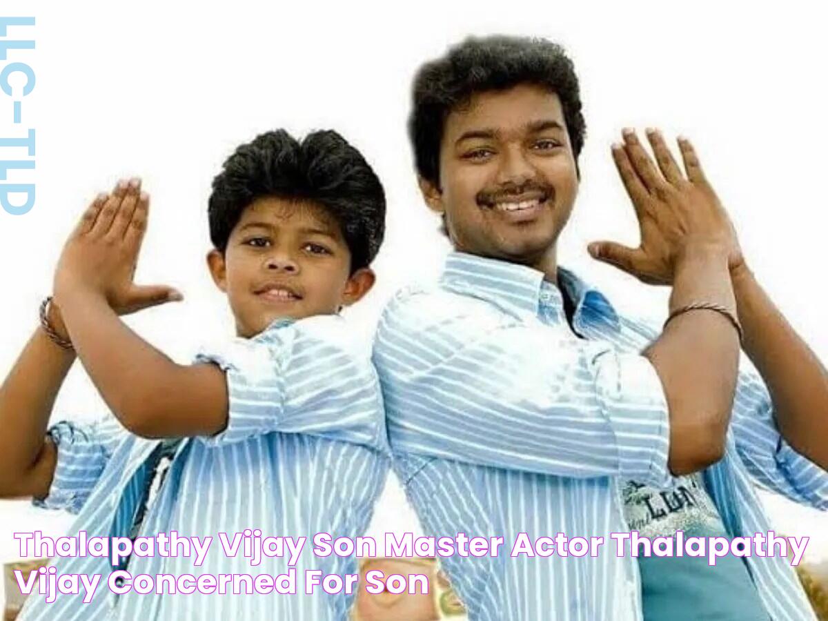 Thalapathy Vijay son Master actor Thalapathy Vijay concerned for son