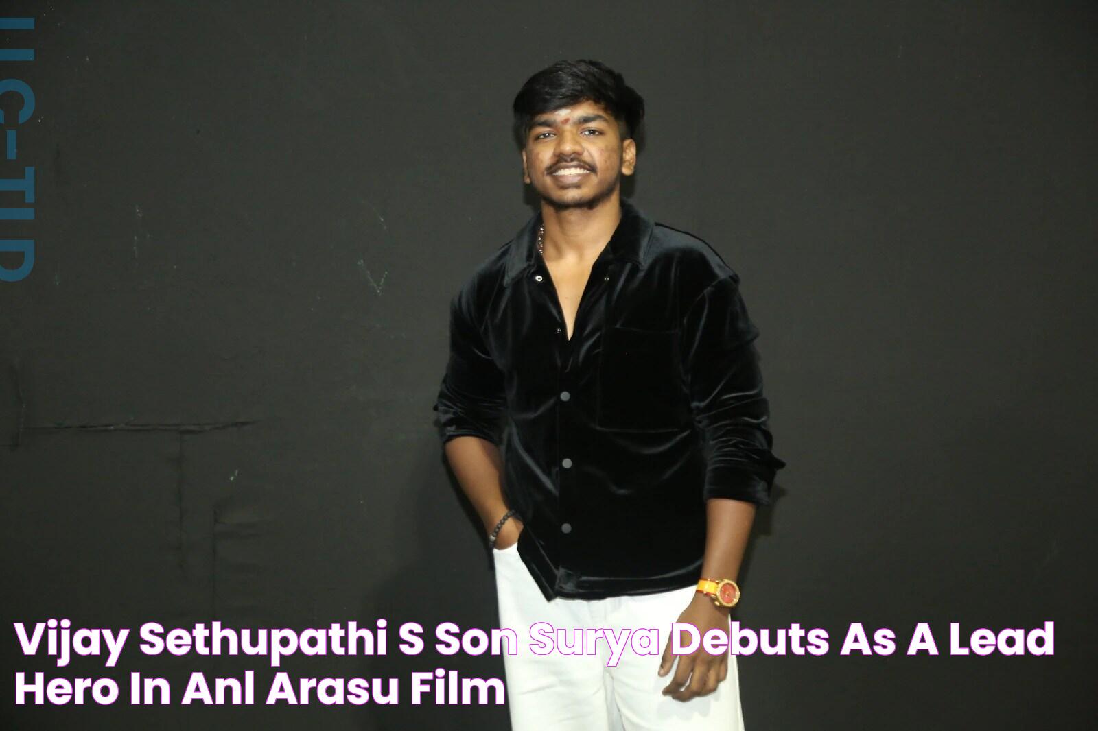 Vijay Sethupathi's son Surya debuts as a lead hero in Anl Arasu film