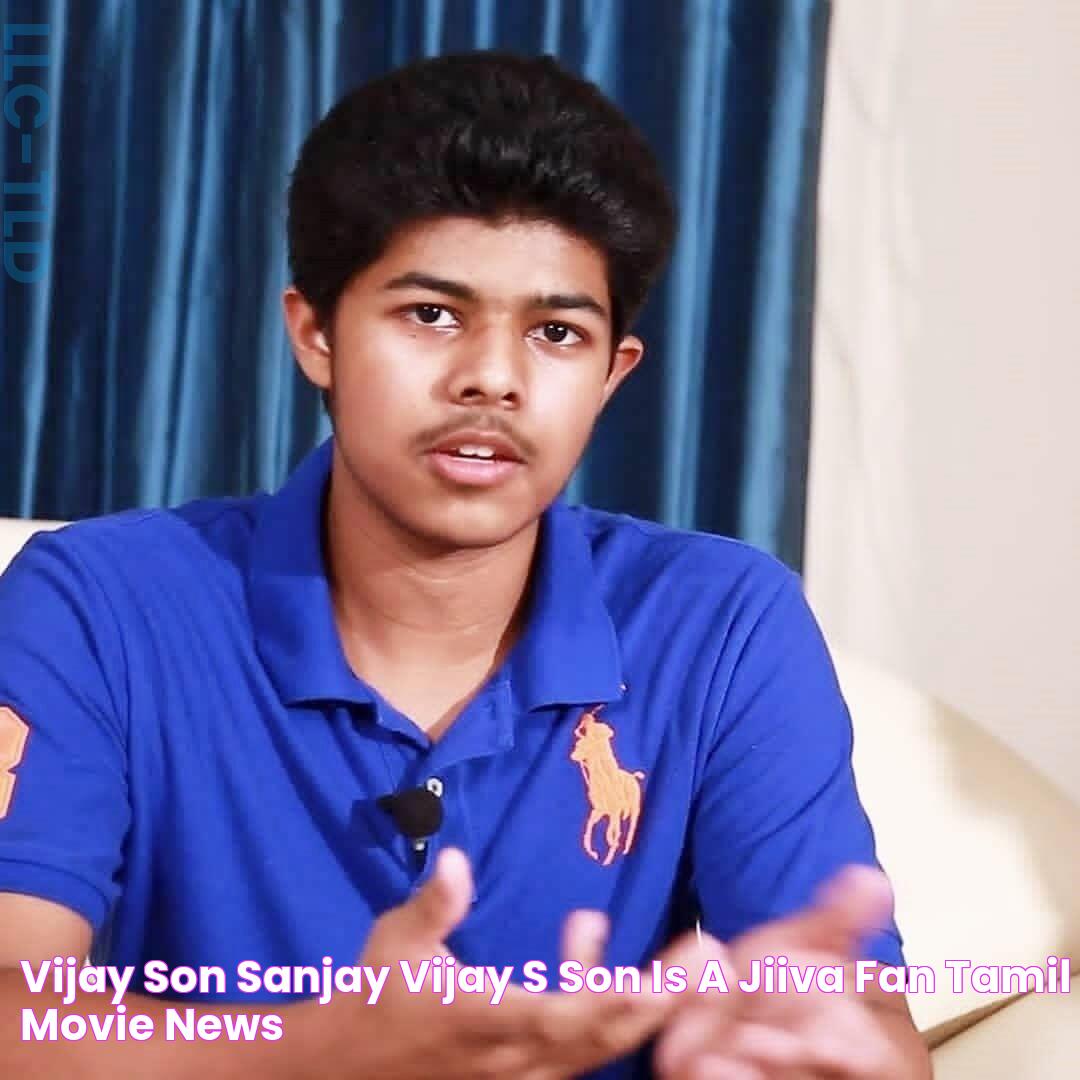 Vijay Son sanjay Vijay's son is a Jiiva fan! Tamil Movie News