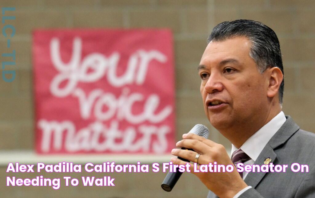 Alex Padilla, California’s first Latino senator, on needing to ‘walk