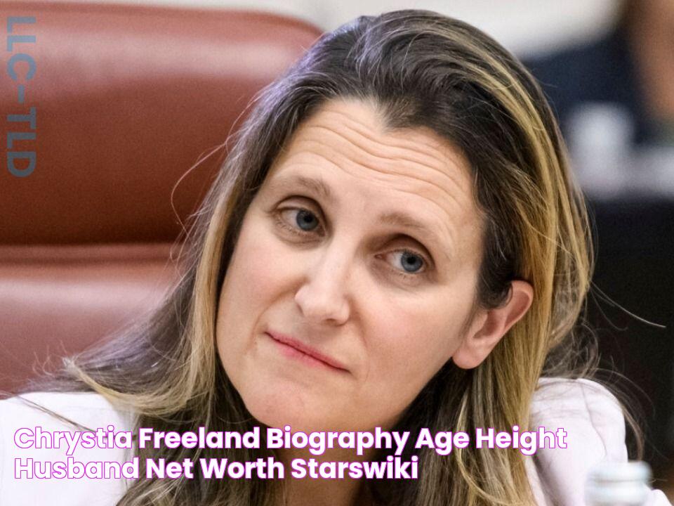 Chrystia Freeland Biography, Age, Height, Husband, Net Worth StarsWiki