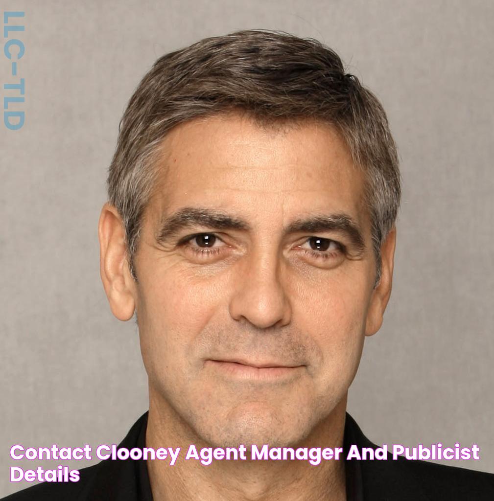 Contact Clooney Agent, Manager and Publicist Details