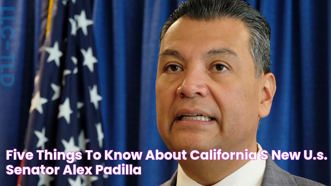 Five things to know about California’s new U.S. senator, Alex Padilla