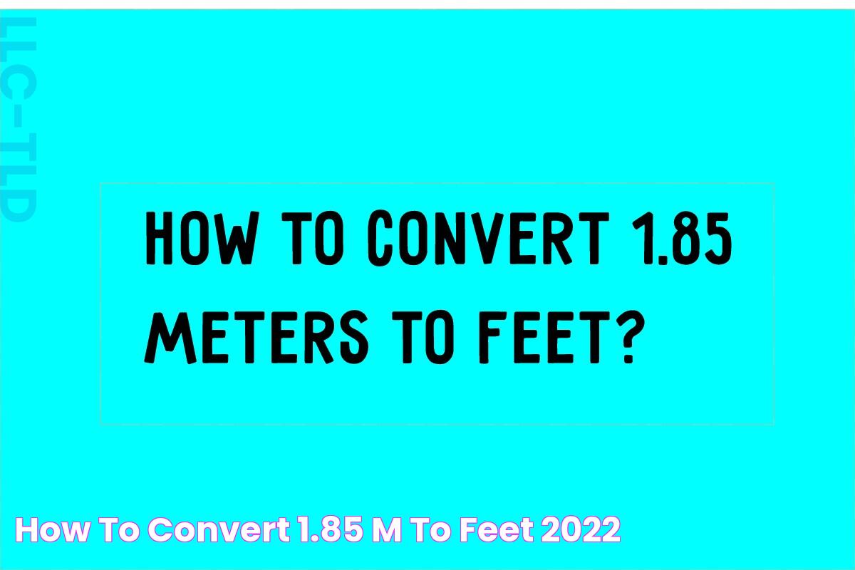 How To Convert 1.85 M To Feet 2022