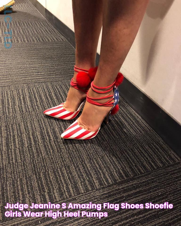 Judge Jeanine's amazing flag shoes! Shoefie, Girls wear, High heel pumps