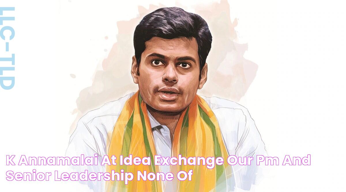 K Annamalai at Idea Exchange ‘Our PM and senior leadership, none of