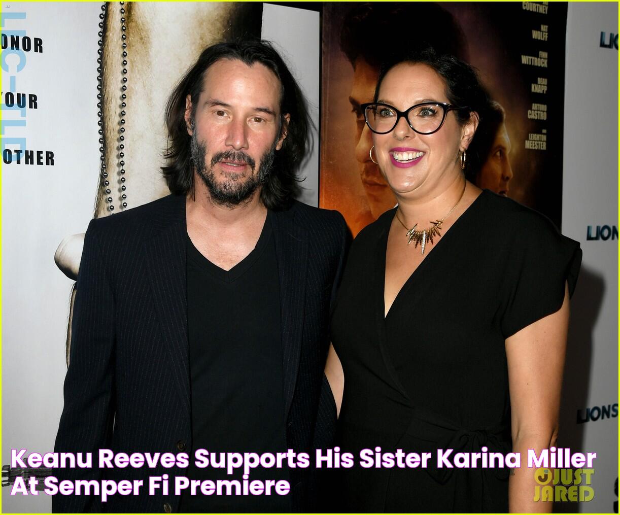 Keanu Reeves Supports His Sister Karina Miller at 'Semper Fi' Premiere