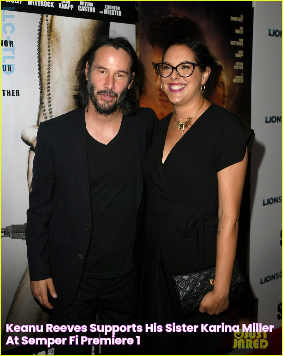 Keanu Reeves Supports His Sister Karina Miller at 'Semper Fi' Premiere