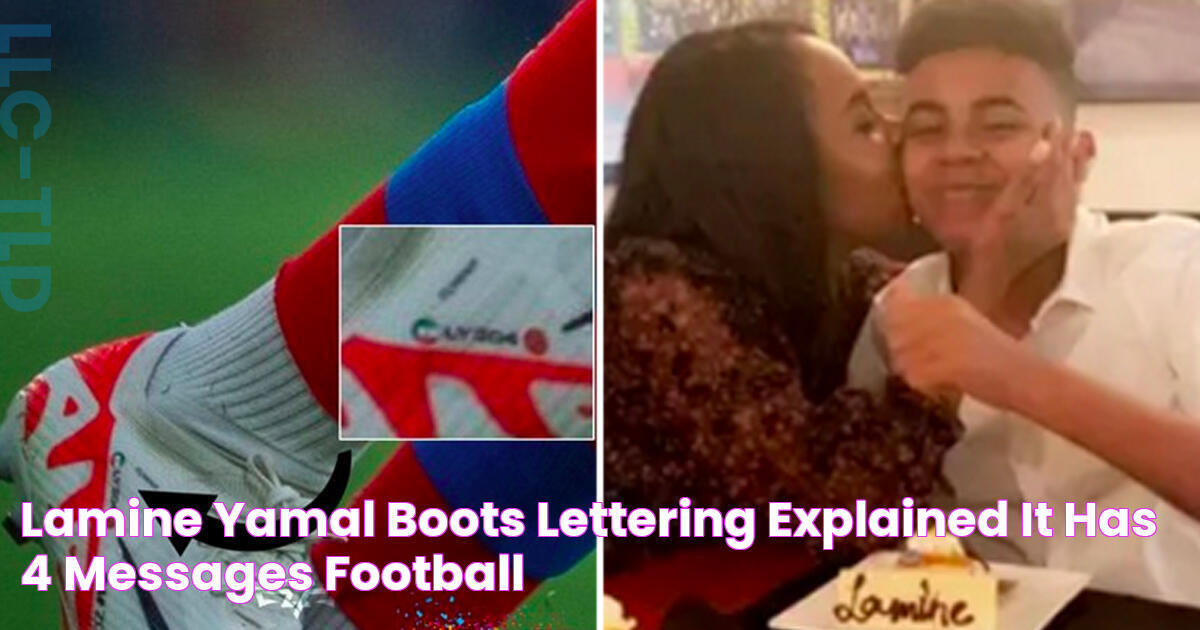 Lamine Yamal boots' lettering explained it has 4 messages Football