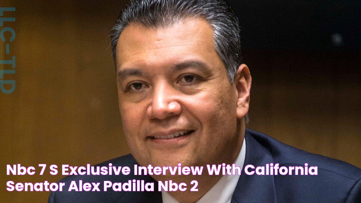 NBC 7’s Exclusive Interview With California Senator Alex Padilla NBC