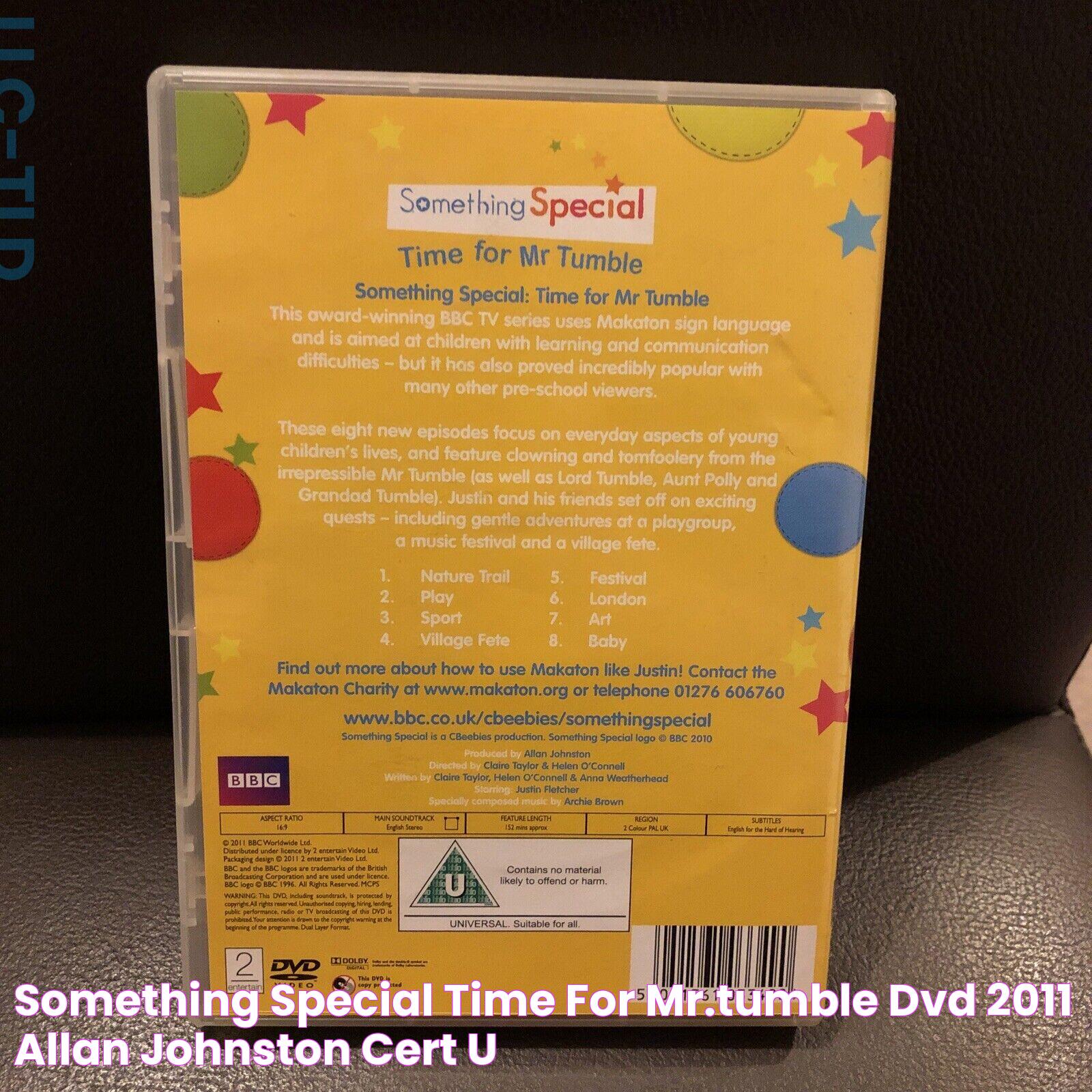 Something Special Time for Mr.Tumble DVD (2011) Allan Johnston cert U