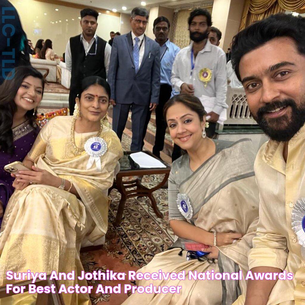 Suriya and Jothika received national awards for best actor and producer