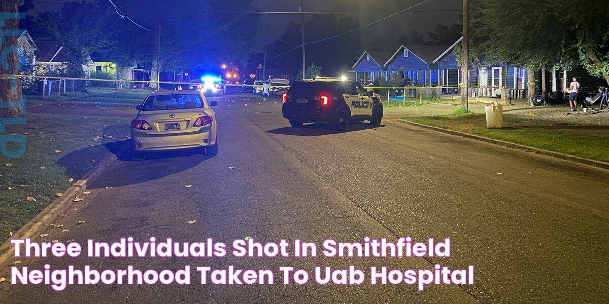 Three individuals shot in Smithfield neighborhood, taken to UAB Hospital