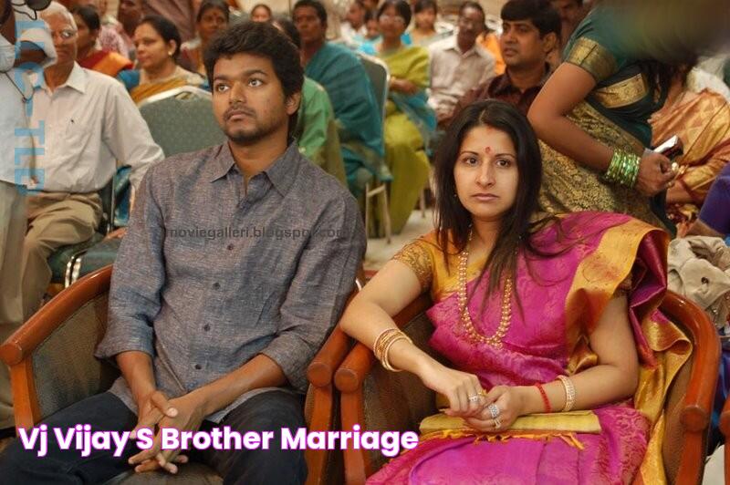 VJ Vijay's Brother Marriage