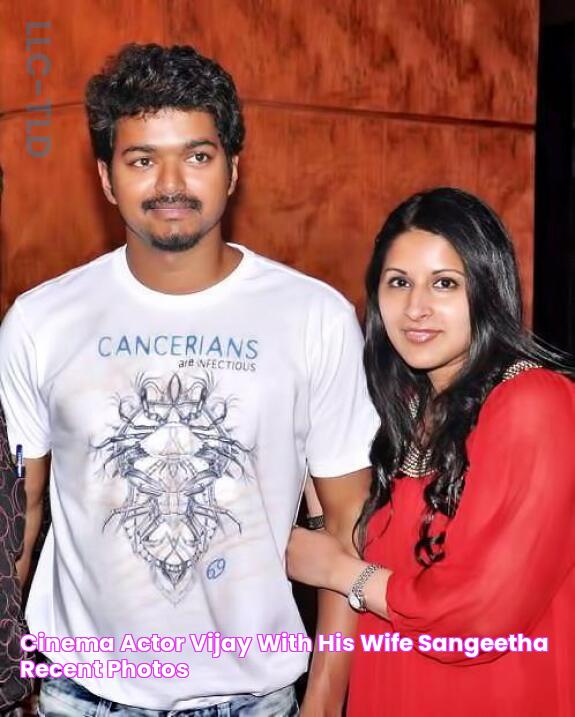 cinema Actor VIJAY with his wife SANGEETHA recent photos