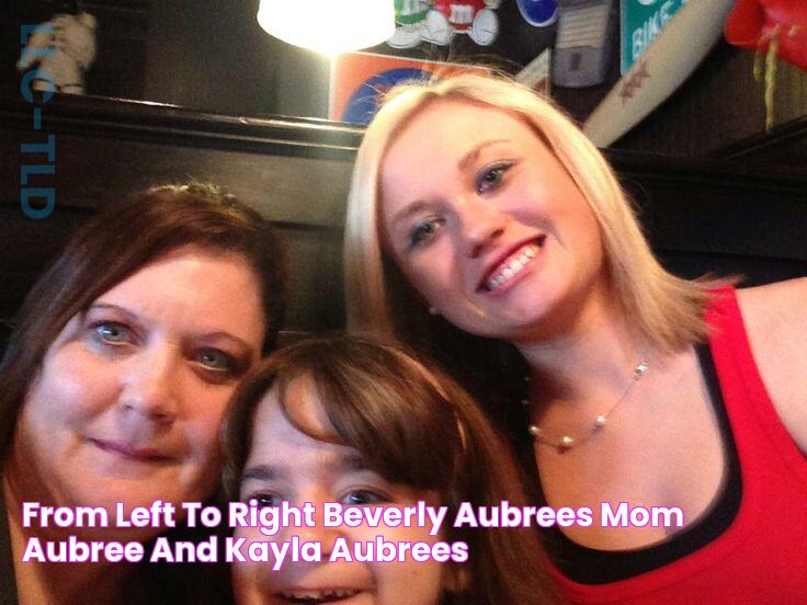 from left to right, Beverly (Aubrees mom), Aubree and Kayla, Aubrees